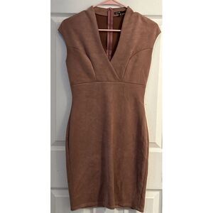 Love Culture Pink Velor‎ Party Dress V-Neck Size S